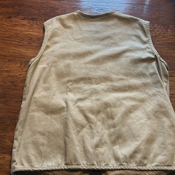 Guide Series Khaki Travel Vest Outdoorsman Fishing Hunting Utility Vest L NWT - Picture 8 of 9